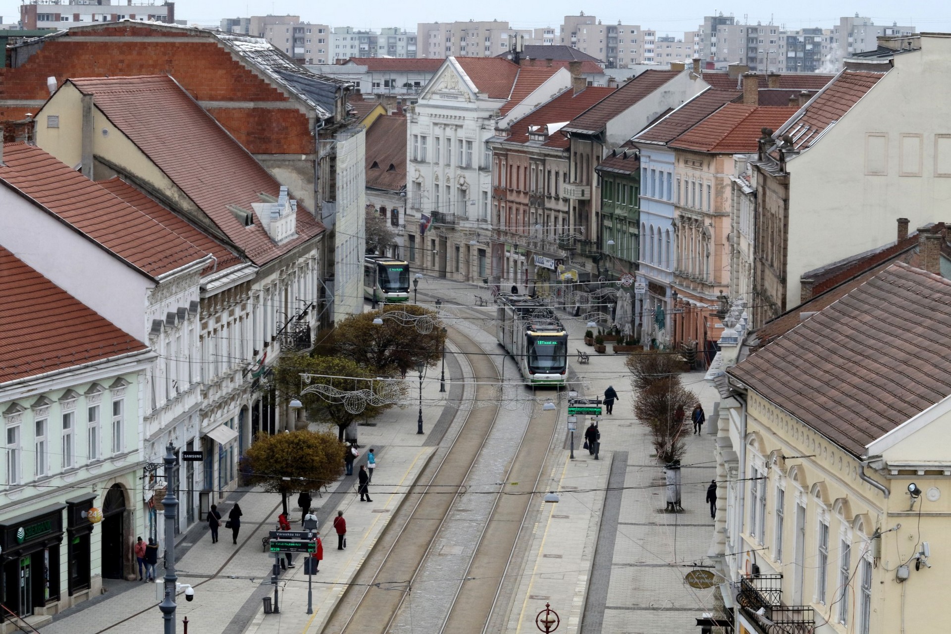 Széchenyi utca a magasból